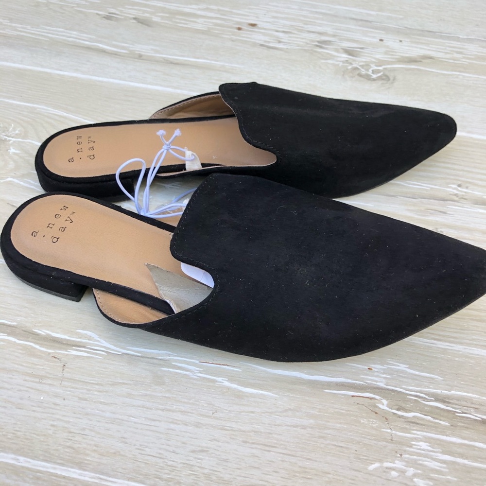 A new Day  black mules slip on - Picture 4 of 6